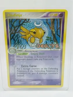 2005 Pokemon TCG Shedinja EX Deoxys Holo Rare Card 14/107 - Image 2