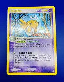 2005 Pokemon TCG Shedinja EX Deoxys Holo Rare Card 14/107 - Image 4