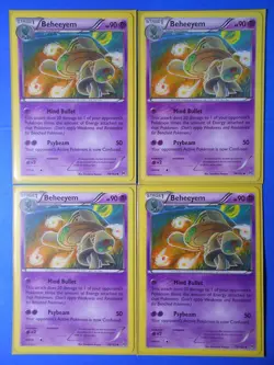 4x Beheeyem 74/162, 4x Elgyem 73/162 Pokemon TCG card XY BREAKthrough NM - Image 1