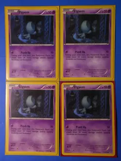 4x Beheeyem 74/162, 4x Elgyem 73/162 Pokemon TCG card XY BREAKthrough NM - Image 2