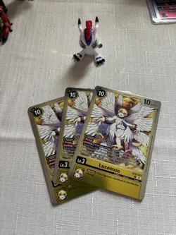 Digimon EX10 Sinister Order x 3 Rare Lucemon Ex10-013 Three Cards - Image 1