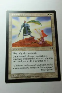 MTG Jabari's Influence x1- -Mirage-Lightly Played - Image 1