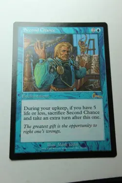 MTG Second Chance x1- -Urza's Legacy-Lightly Played - Image 1