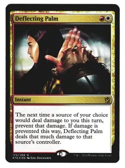 Magic The Gathering MTG Khans of Tarkir KTK 2014 #173 Deflecting Palm FOIL x1 - Image 1