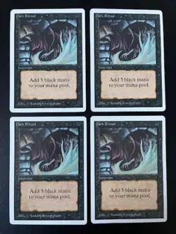 MTG- Dark Ritual x4 - Unlimited - Image 1
