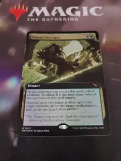 MTG. Urgent Necropsy. Foil Extended Art. Murders at Karlov Manor. Nm - Image 1