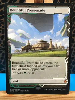 MTG - Bountiful Promenade. Zendikar Rising - Expeditions. Mythic Land. - Image 1