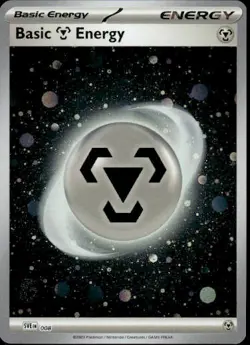 Pokemon 151 TCG Cosmo Holo Metal Energy With Swirl Card - Image 1