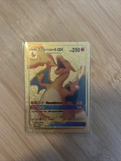 Charizard GX 9/68 Golden Foil Fan Art Pokemon Card - Image 1