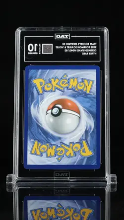 TAG 10 2025 Pokemon Destined Rivals Team Rockets Mewtwo Ex Hyper Rare #240/182 - Image 2