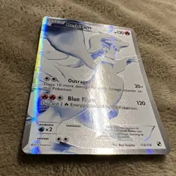Pokemon TCG Reshiram Black and White Full Art Holo 113/114 - Image 3