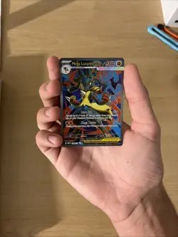 ENGLISH Mega Lucario ex 160/132 Ultra Rare Full Art Pokemon Mega Evolution NM - Image 3