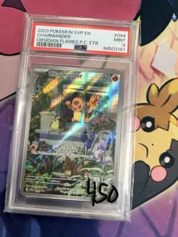 Pokemon Center Stamped Charmander SVP 044 ETB Promo Stamped PSA 9 Mint - Image 1