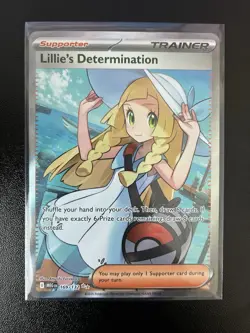 Lillie’s Determination Full Art Ultra Rare 169/132 - Mega Evolution Pokemon ME01 - Image 1
