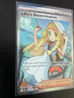 Lillie’s Determination Full Art Ultra Rare 169/132 - Mega Evolution Pokemon ME01 - Image 2