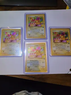 Pokemon TCG Birthday Pikachu #24 Holo Celebrations 25th Anniversary NM - Image 1