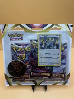 Pokemon TCG Lost Origin Regigigas Promo 3 Booster Blister Pack New Sealed - Image 1