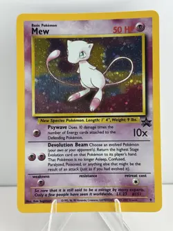 Mew 09/53 Wotc Black Star Promo Holo Rare Pokemon LP/NM - Image 1