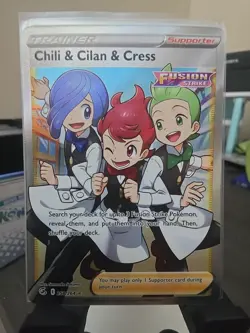 Pokemon TCG Chili & Cilan & Cress Fusion Strike 258/264 Full Art MINT - Image 1