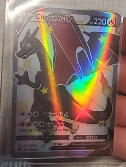Pokemon TCG Charizard v SWSH Black Star Promos Holo - Image 1