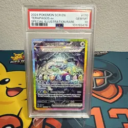 2024 Pokemon Terapagos EX Stellar Crown #170 SIR PSA 10 - Image 1