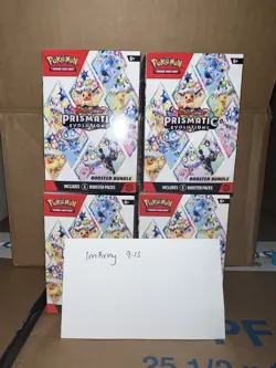 Prismatic Evolutions Booster Bundle *FACTORY SEALED* (LOT OF 4) - Image 1