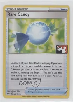 Rare Candy (Prize Pack League Promo) Holo Pokemon Sword & Shield #180 - Image 1