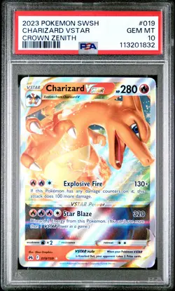2023 Pokemon Charizard VSTAR - Crown Zenith - 019/159 - PSA 10 GEM MINT - Image 2
