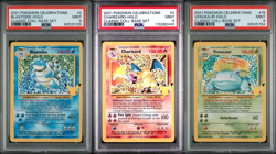 Pokemon Celebrations Big 3 Set Lot Graded PSA 9 Charizard - Blastoise - Venusaur - Image 1