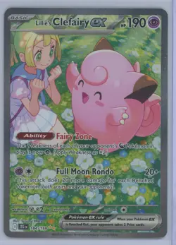 2025 Pokemon S&V Journey Together Lillie's Clefairy ex #184/159 - Image 1