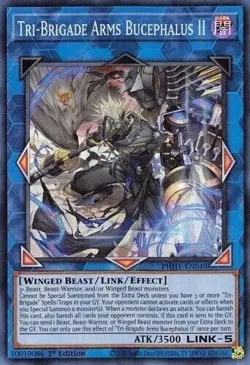 Tri-Brigade Arms Bucephalus II - PHHY-EN048 - Super Rare 1st Edition Yugioh - Image 1