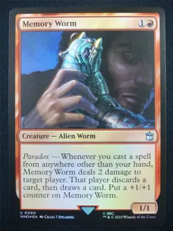 Memory Worm Foil - WHO - Mtg Card #14P - Image 1
