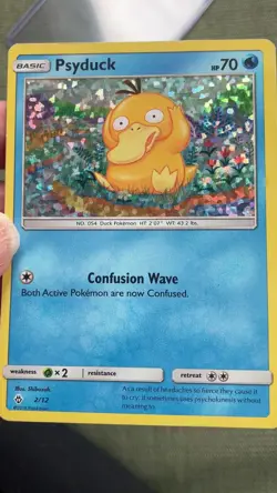 Pokemon TCG 2018 McDonald's Promo Card Psyduck Holo Limited Edition 2/12 - Image 2