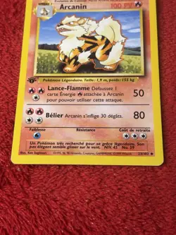 1999 Pokemon Arcanine 1st Edition Non-Holo French Card 23/102 WOTC Played - Image 4