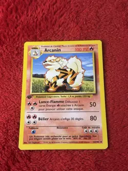 1999 Pokemon Arcanine 1st Edition Non-Holo French Card 23/102 WOTC Played - Image 5