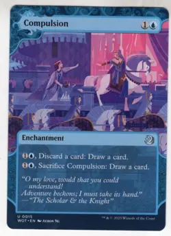 MTG Wilds Of Eldraine Enchanting Tales Card #15 Compulsion - Image 1