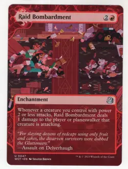 MTG Wilds Of Eldraine Enchanting Tales Card #47 Raid Bombardment - Image 1