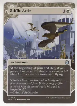 MTG Wilds Of Eldraine Enchanting Tales Card #5 Griffin Aerie - Image 1