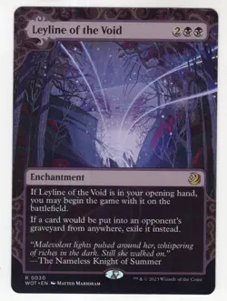 MTG Wilds Of Eldraine Enchanting Tales Card #30 Leyline of the Void - Image 1
