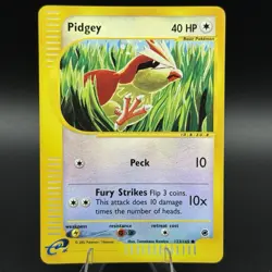 Pokemon Expedition Base Set Pidgey 123/165 Reverse Holo 2002 Card E-Series NM - Image 1