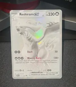 Pokemon TCG Reshiram EX White Flare English Holo Card 173/086 Ultra Rare - Image 1