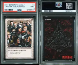 PSA9 2004 BERSERK TRADING CARD GAME VOL.2 #13 GUTS TRUST OF SUBORDINATES - Image 3