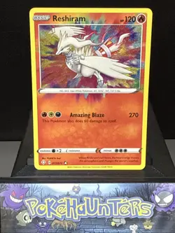 Pokemon Card Reshiram 017/072 Shining Fates Amazing Rare Holo Near Mint - Image 1
