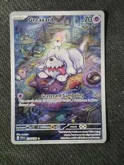GREAVARD - 214/198 - SCARLET & VIOLET BASE SET - ILLUSTRATION RARE -POKEMON CARD - Image 2