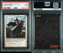 PSA9 2004 BERSERK TRADING CARD GAME VOL.2 #9 GUTS RIDING HORSE - Image 3