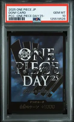 PSA 10 Don!! Card ONE PIECE DAY 25 2025 ONE PIECE Card Japanese - Image 1