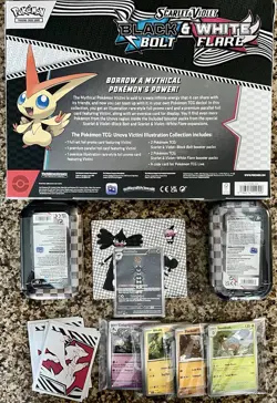 Pokemon Lot-8 Sealed Booster Packs,2 Tins & Victini Set,1 Promo Card & 84Singles - Image 2