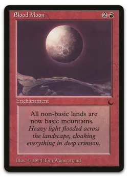 Blood Moon (NM) The Dark DRK Magic MTG - Image 1