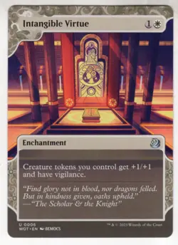 MTG Wilds Of Eldraine Enchanting Tales Card #6 Intangible Virtue - Image 1