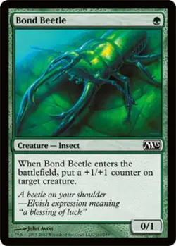Bond Beetle - Medium Play MTG Magic 2013 Core Set - Image 1